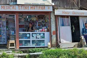 A small medical store front